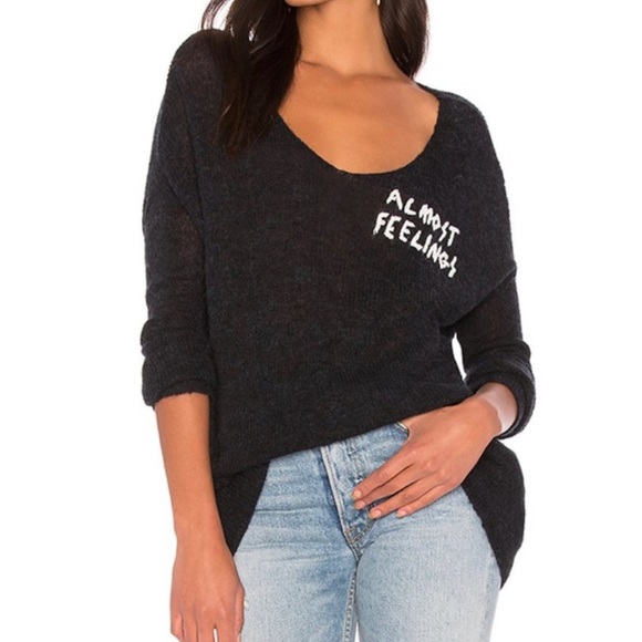 New Wildfox Almost Feeling Sweater Size S - Picture 2 of 5